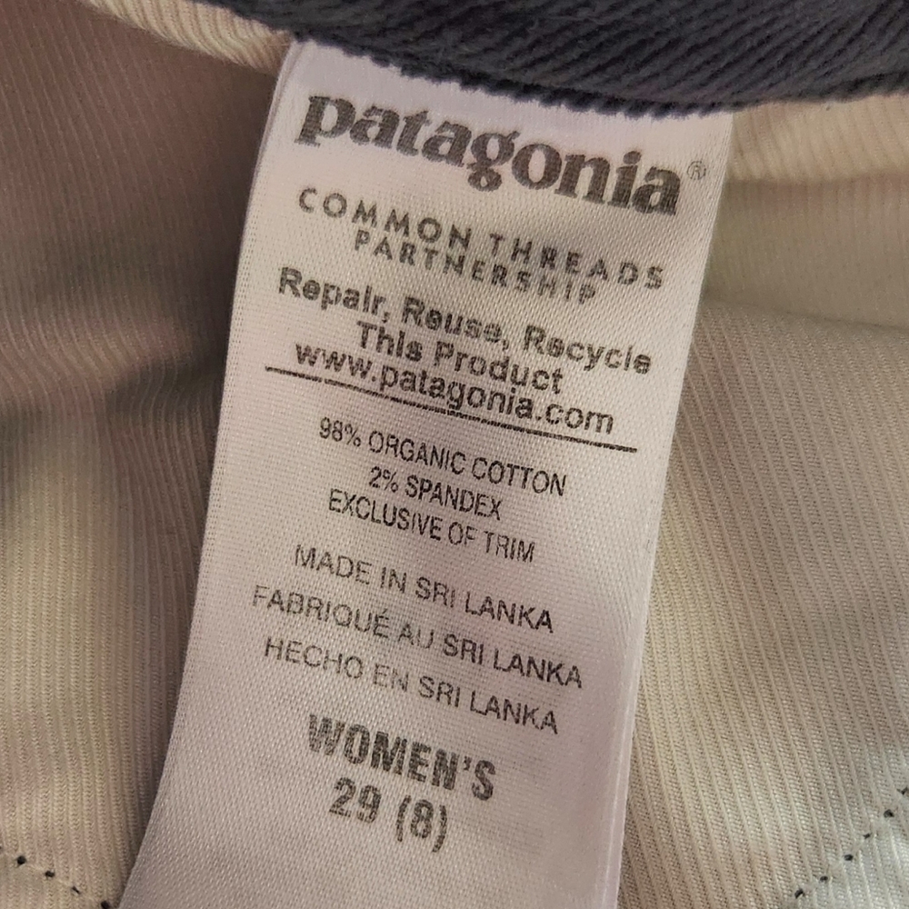 Patagonia Corduroy Organic Cotton Straight Leg Pants Forge Gray, Women's Size 29 - Picture 9 of 12